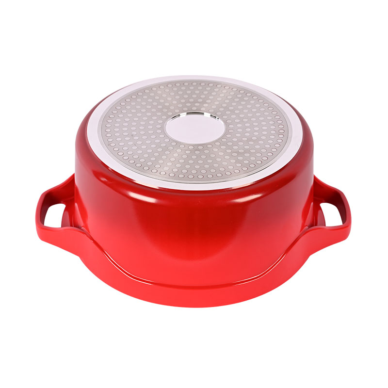 Red Ceramic Cooking Set Die Cast Cookware with Lid