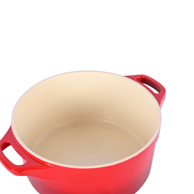 Red Ceramic Cooking Set Die Cast Cookware with Lid