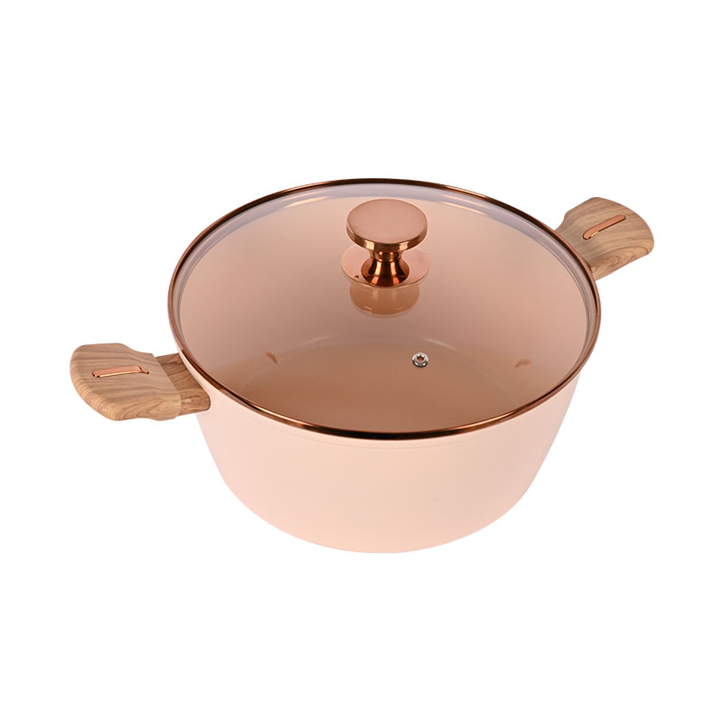 Telamon Beige Cookware Set with Golden Edge Accessories