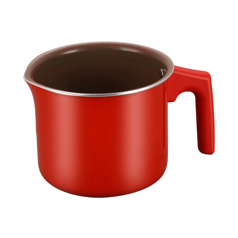 Red Set Pot Pressed Cookware with Glass Lids