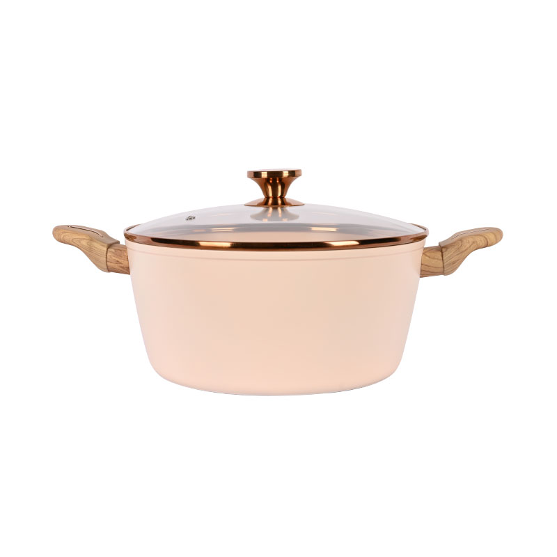 Telamon Beige Cookware Set with Golden Edge Accessories