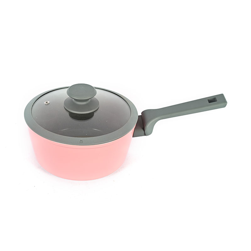 Telamon Pink & Grey Chic Ceramic Coating Forged Cookware Set
