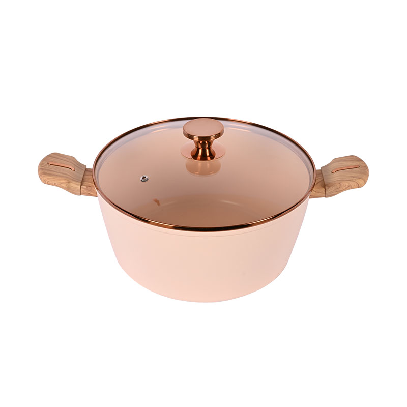 Telamon Beige Cookware Set with Golden Edge Accessories
