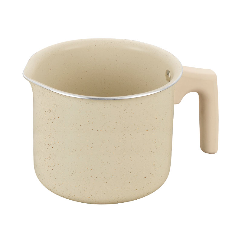 Beige Set Pot Pressed Cookware with Detachable Handle