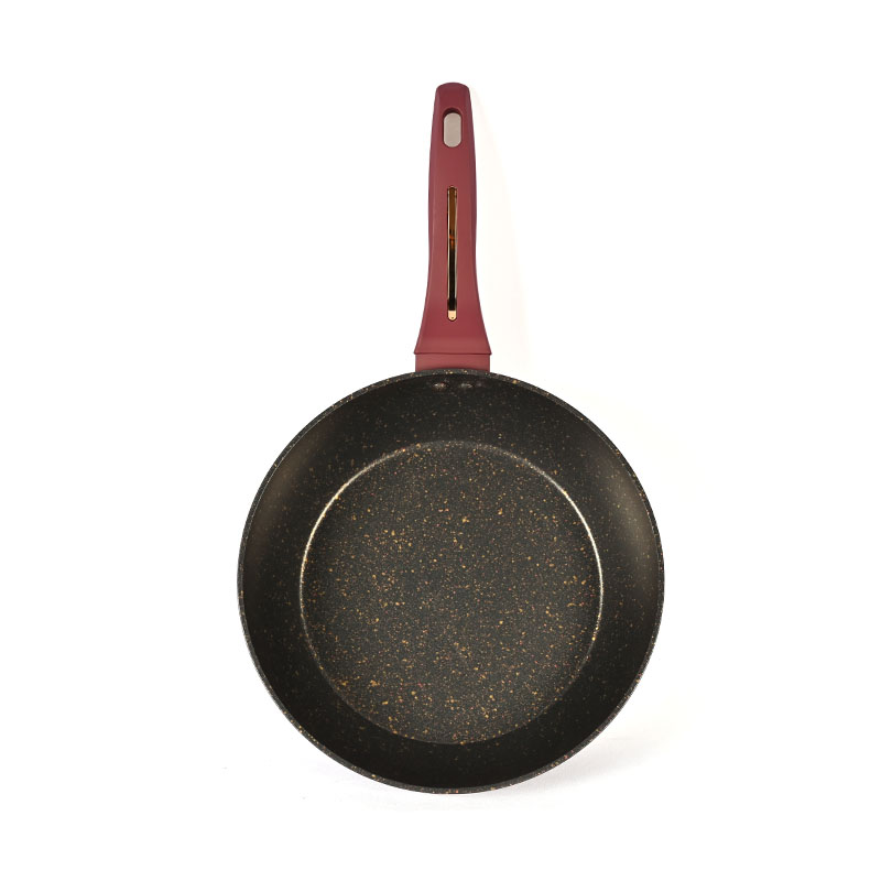 Telamon Burgundy Cookware Set with Golden Edge Accessories