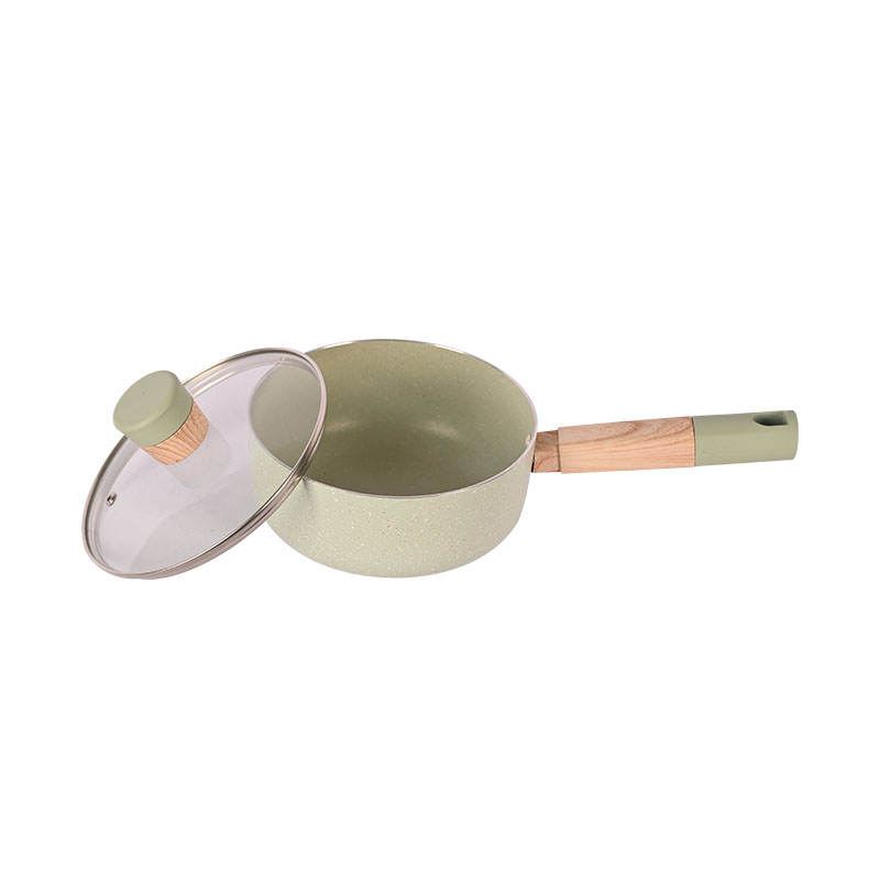 Telamon New Arrival Jade Marble Pressed Cookware Set