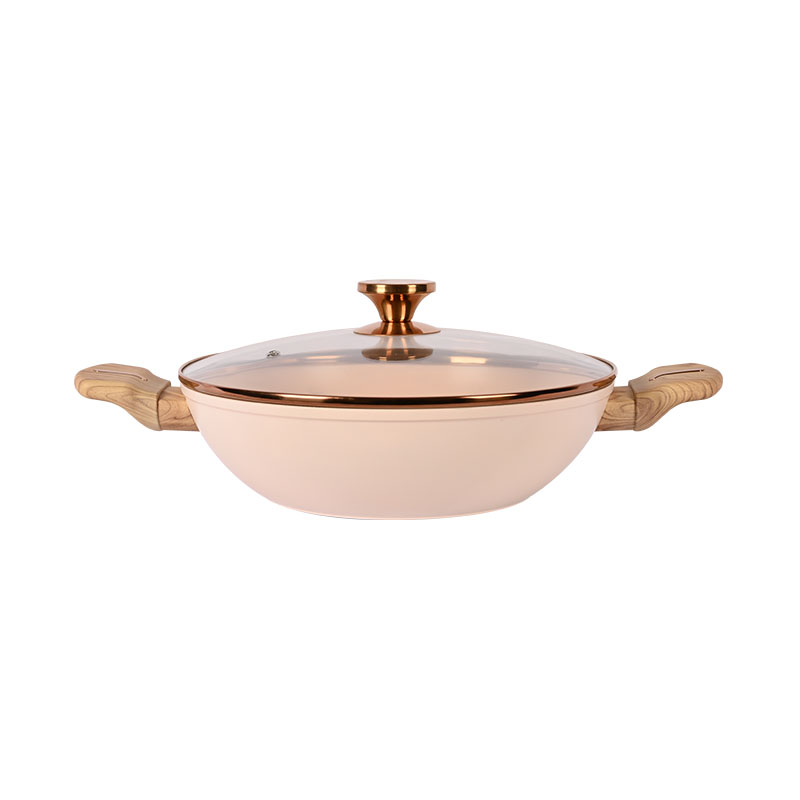 Telamon Beige Cookware Set with Golden Edge Accessories