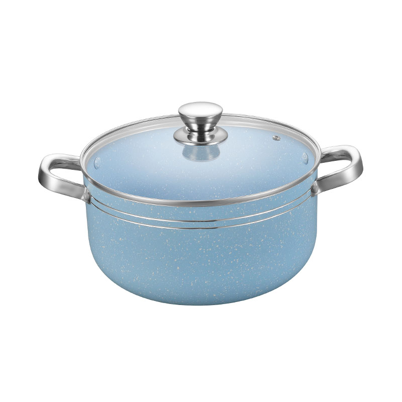 White Round Cooking Pans Pressed Cookware