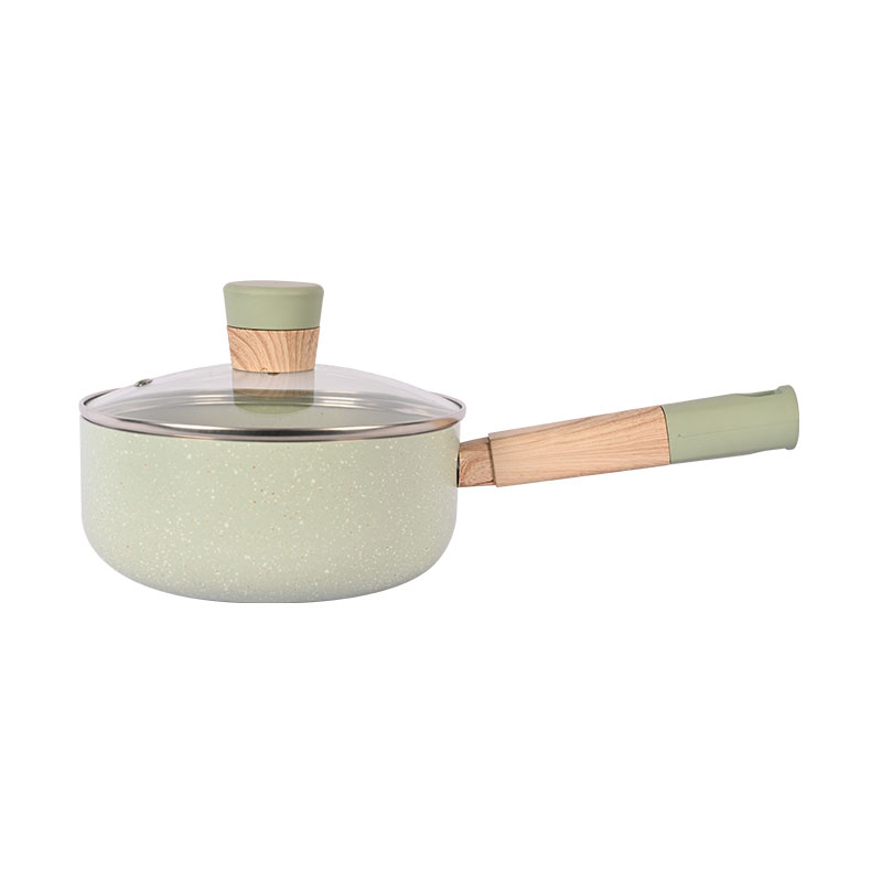 Telamon New Arrival Jade Marble Pressed Cookware Set