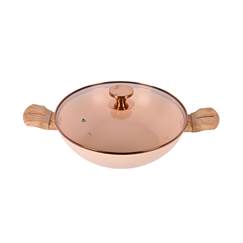 Telamon Beige Cookware Set with Golden Edge Accessories