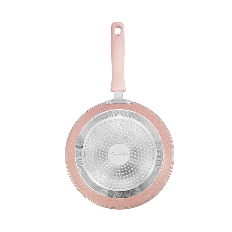 White Round Cooking Pans Pressed Cookware