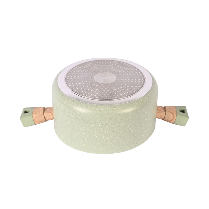 Telamon New Arrival Jade Marble Pressed Cookware Set