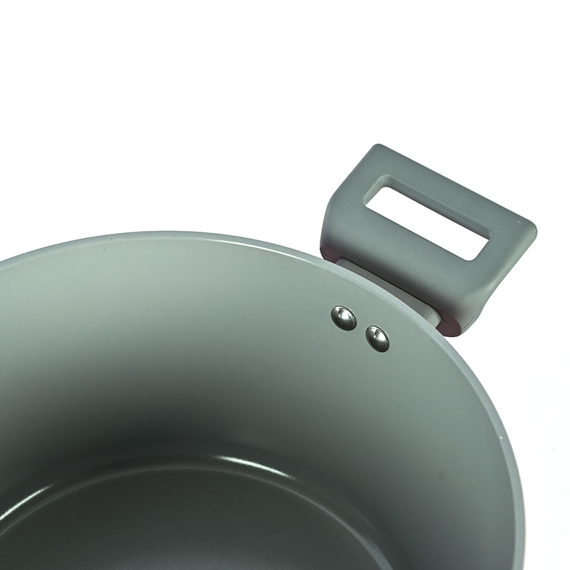 Telamon Pink & Grey Chic Ceramic Coating Forged Cookware Set