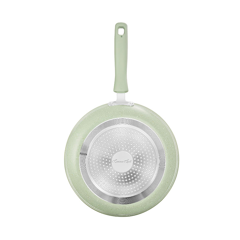 White Round Cooking Pans Pressed Cookware