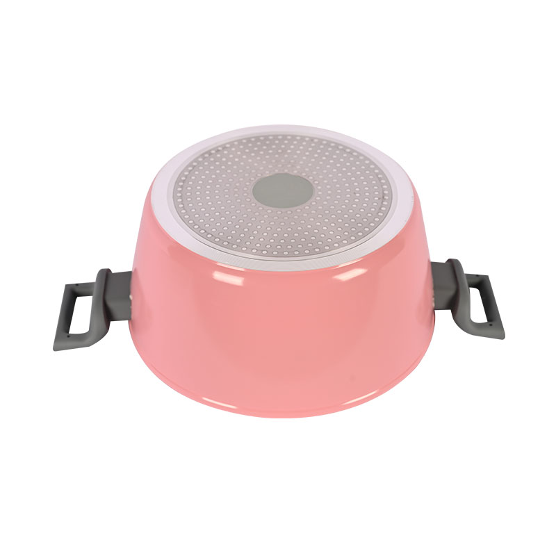 Telamon Pink & Grey Chic Ceramic Coating Forged Cookware Set