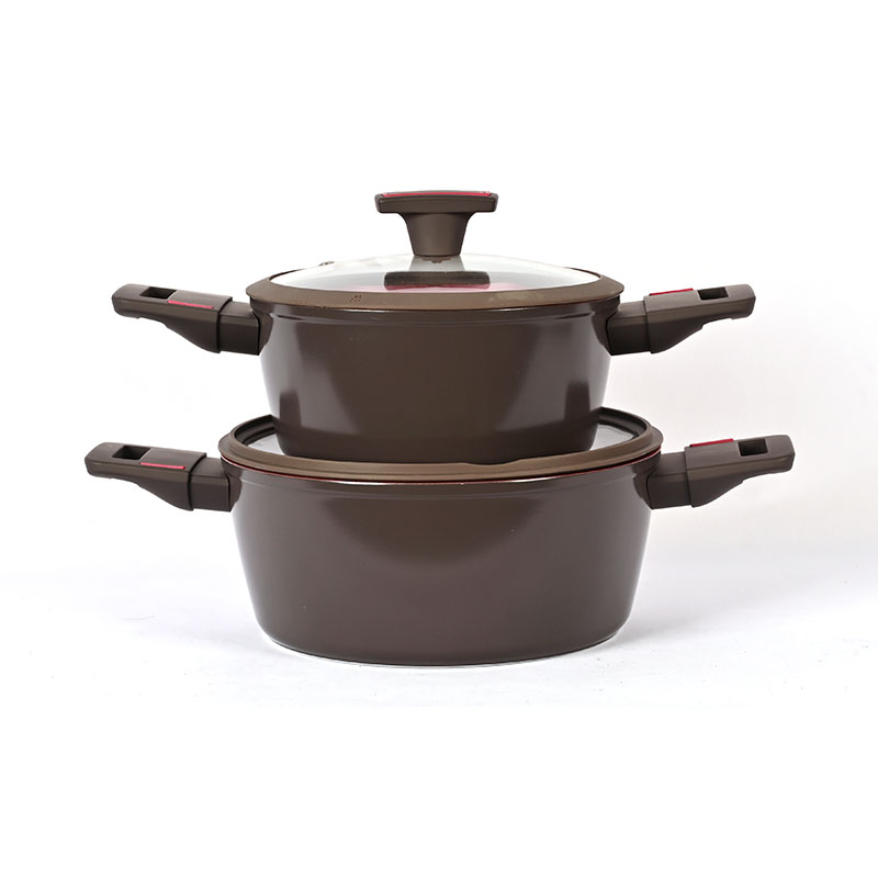 Telamon New Arrival Onyx Grey Forged Ceramic Coating Cookware Set