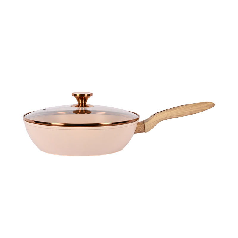 Telamon Beige Cookware Set with Golden Edge Accessories