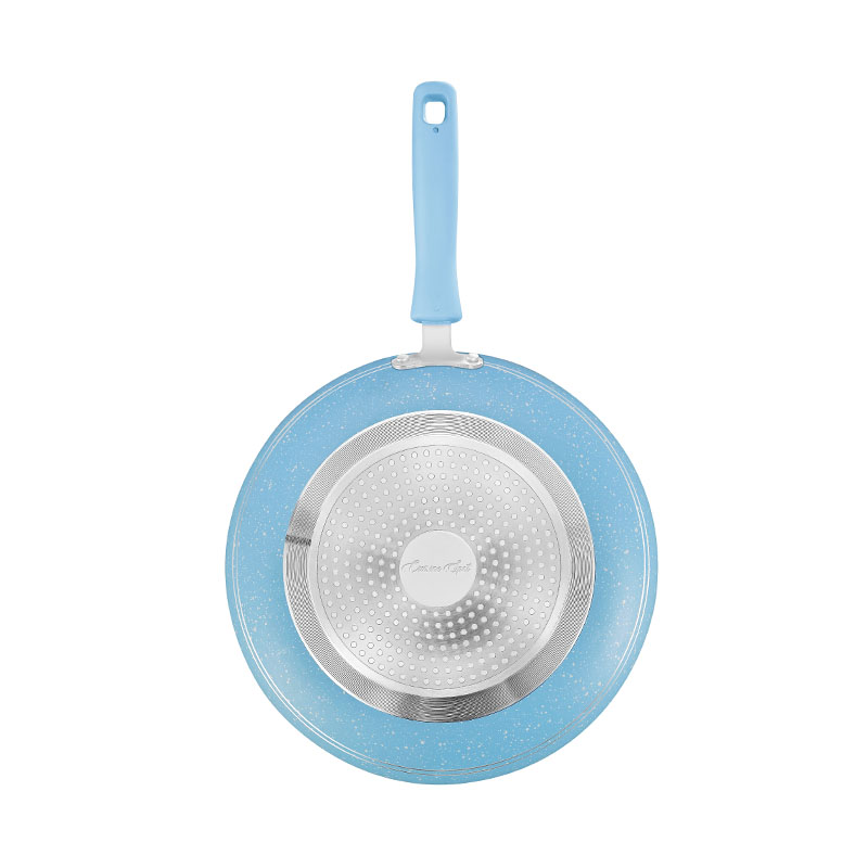 White Round Cooking Pans Pressed Cookware