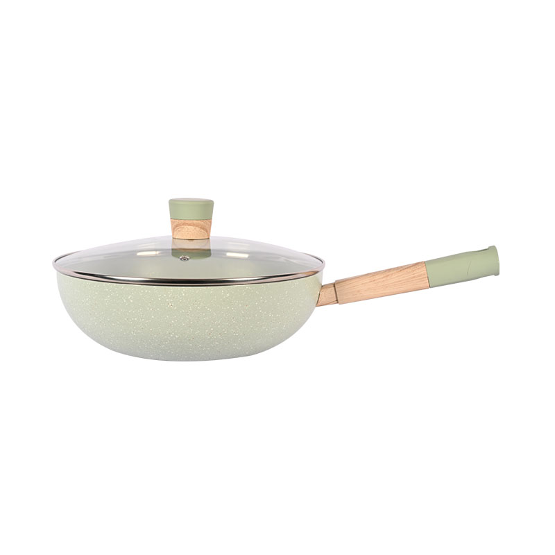 Telamon New Arrival Jade Marble Pressed Cookware Set
