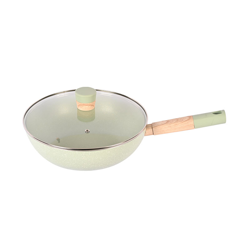 Telamon New Arrival Jade Marble Pressed Cookware Set