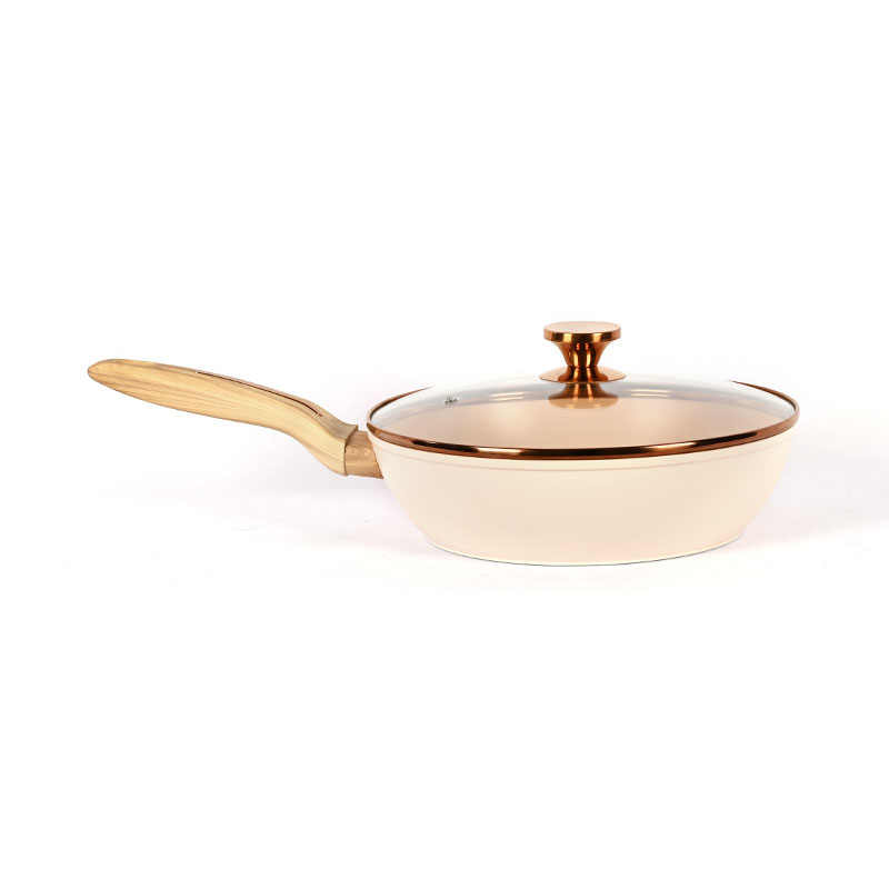 Telamon Beige Cookware Set with Golden Edge Accessories