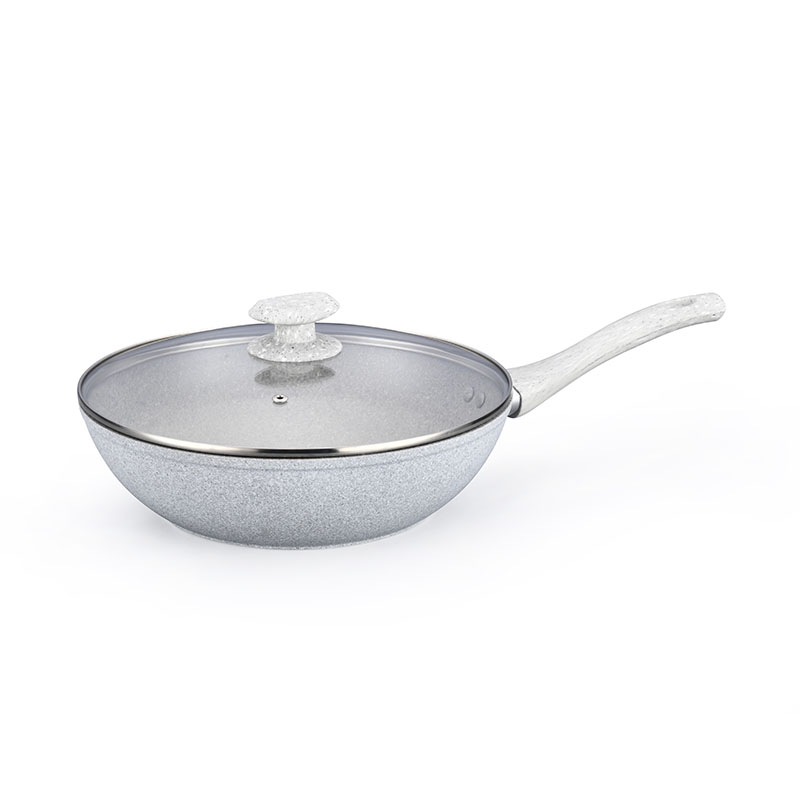 Telamon White Granite Forged Cookware Set