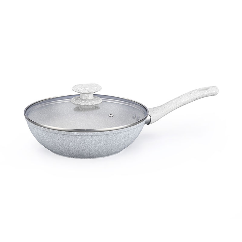 Telamon White Granite Forged Cookware Set