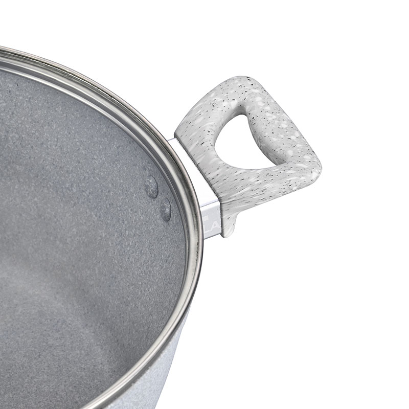 Telamon White Granite Forged Cookware Set