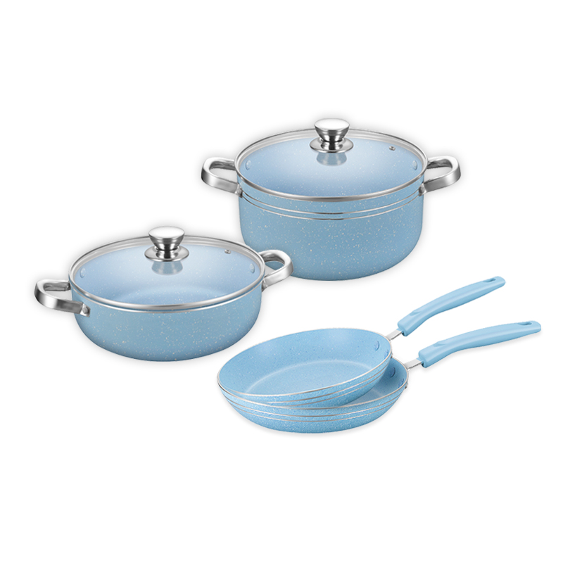 White Round Cooking Pans Pressed Cookware