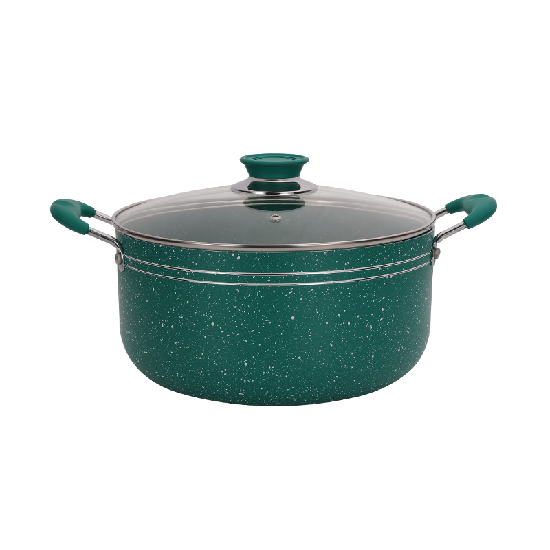 Telamon Classic Turquoise Marble Coating Cookware Set