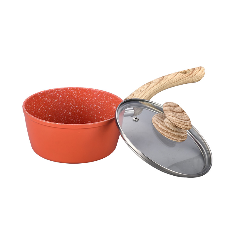 Telamon Tangerine Marble Coating Cookware Set