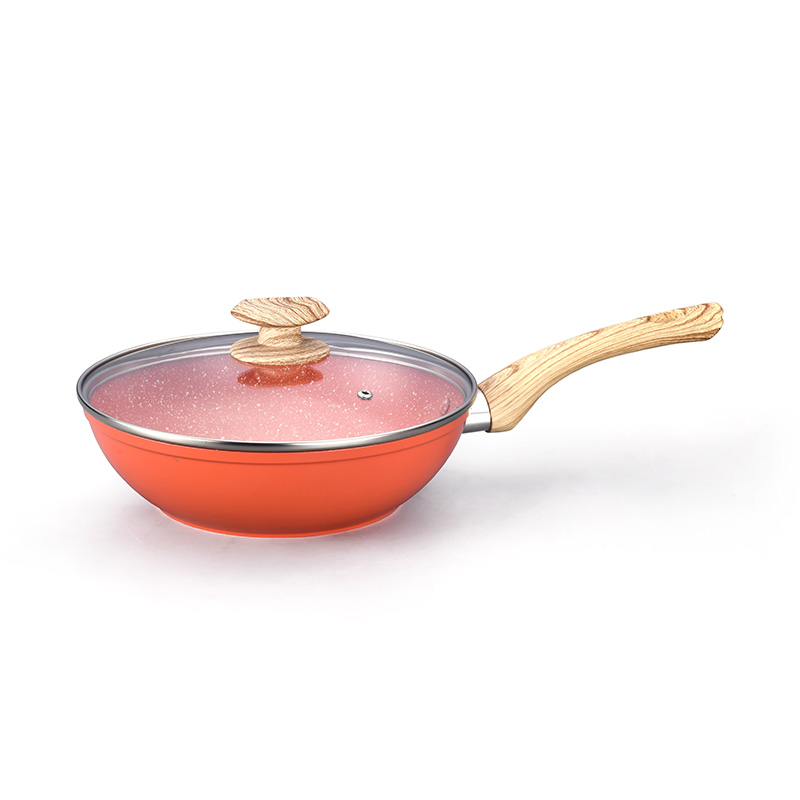 Telamon Tangerine Marble Coating Cookware Set