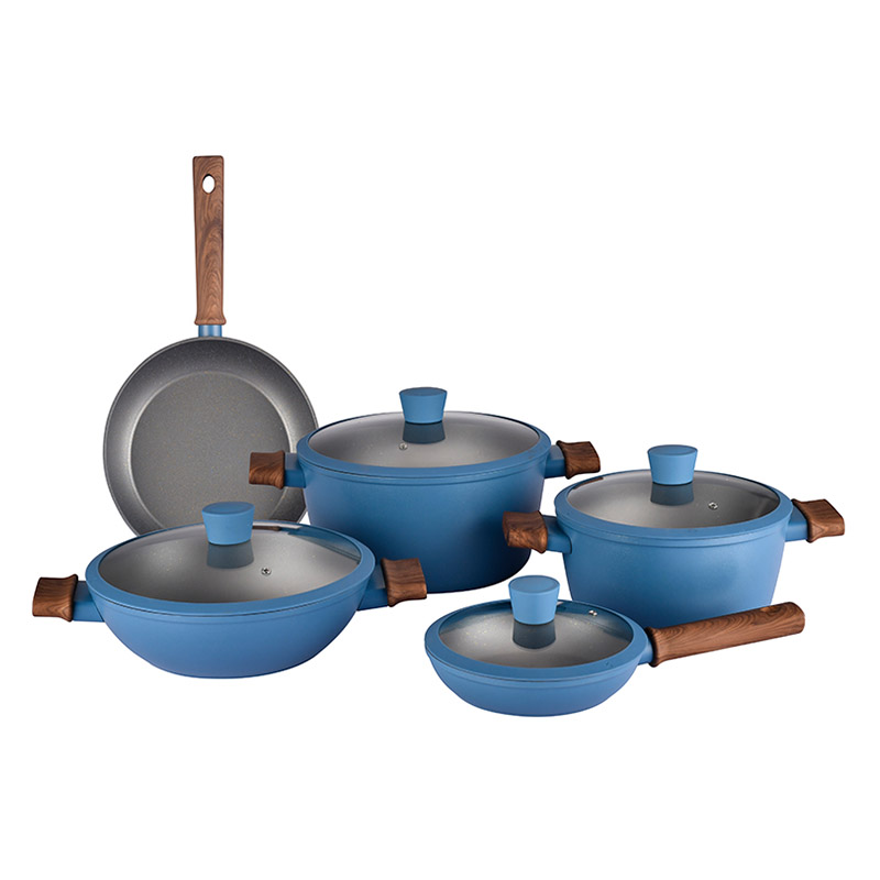 Telamon Classic Woodgrain Series Forged Cookware Set