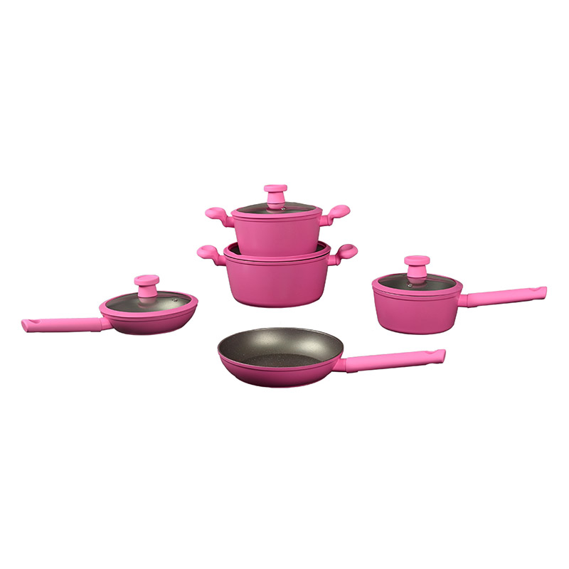 Telamon Minimalist Pink Series  Forged Cookware Set