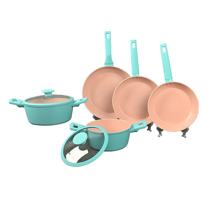 Telamon Minimalist Pink Series  Forged Cookware Set
