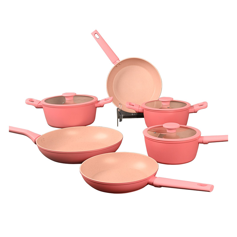 Telamon Minimalist Pink Series  Forged Cookware Set