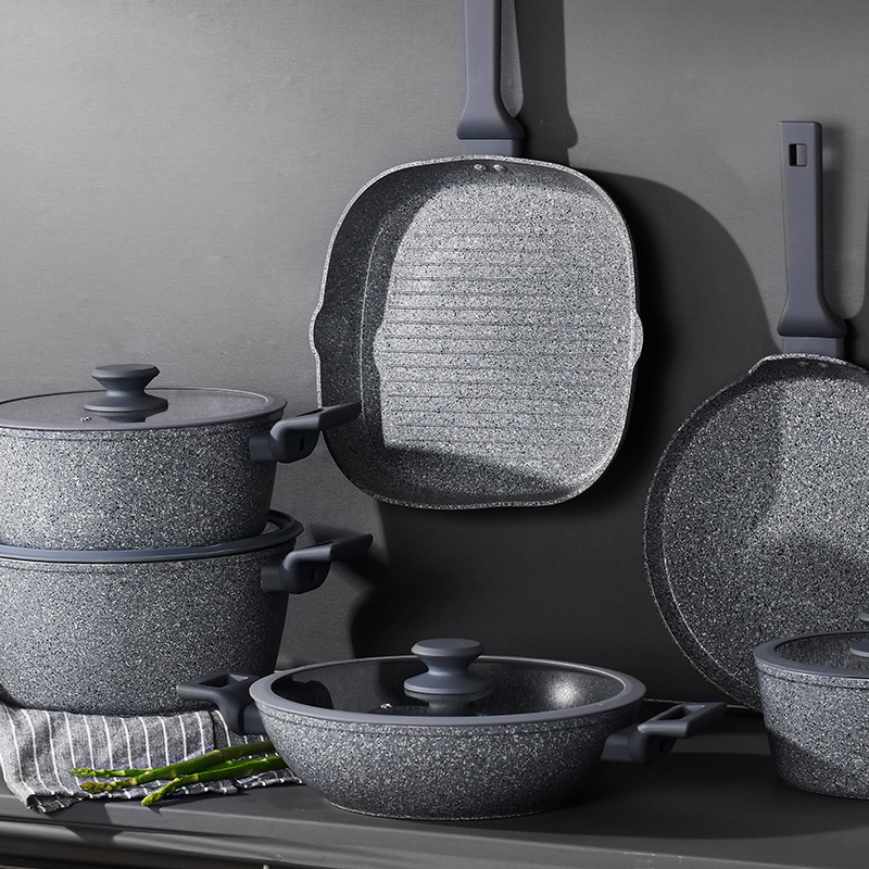 Telamon Classic Granite Series Forged Cookware Set